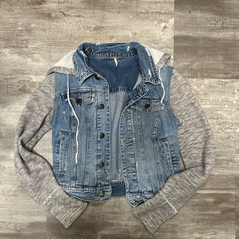 Free People Blue Denim Jacket